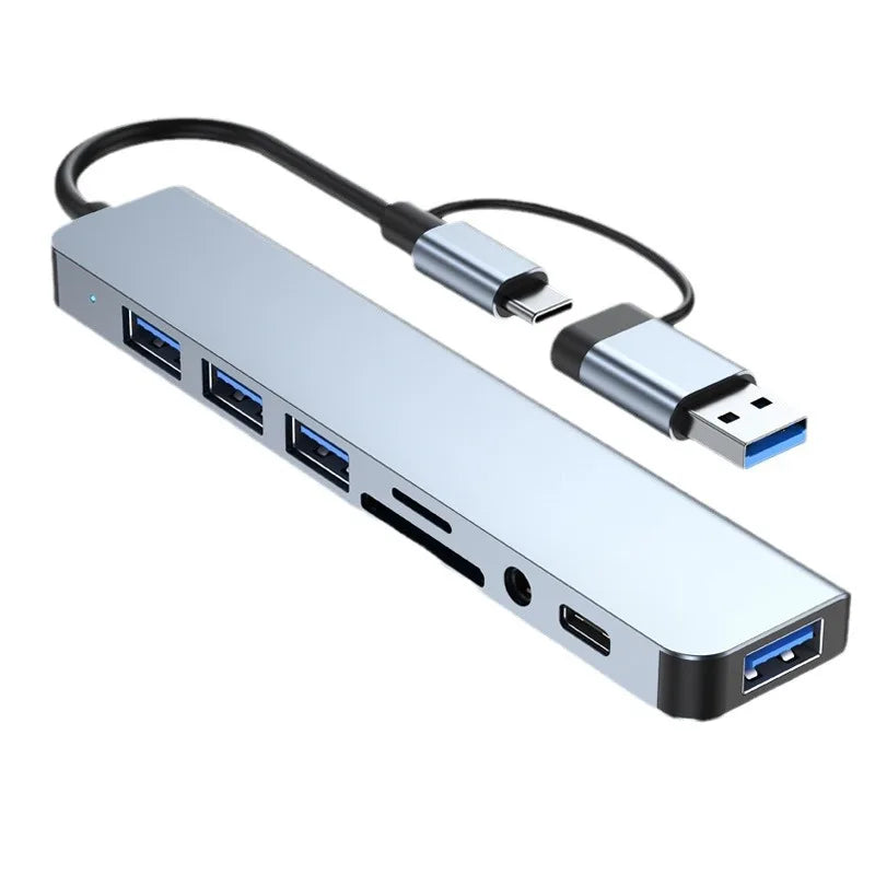 Adaptador 8 en 1 USB-C para Laptop y Tablet